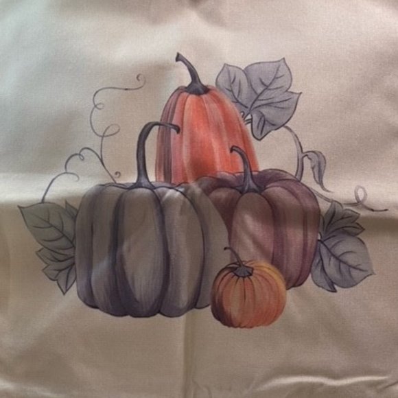 Harvest Pumpkin Decor Throw Pillow Covers 18 X 18 Set of 4 - Picture 3 of 4